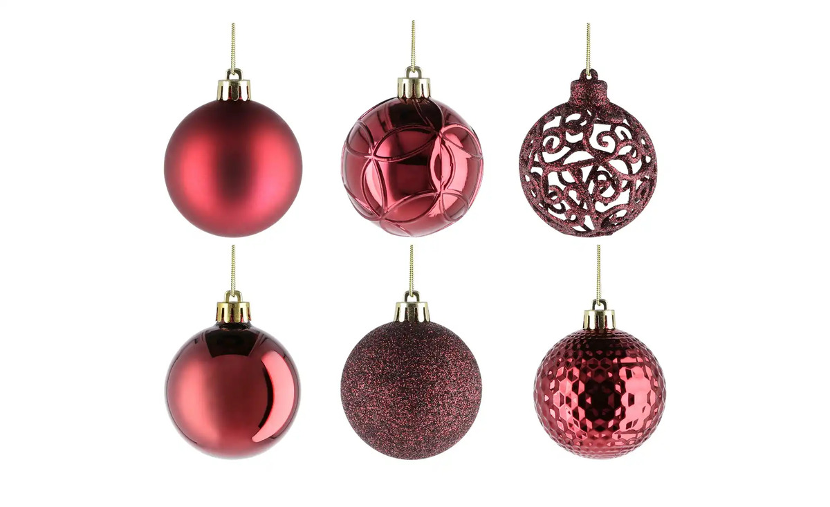 Bild 1 von Weihnachtsbaumkugel, 37er Set Rot