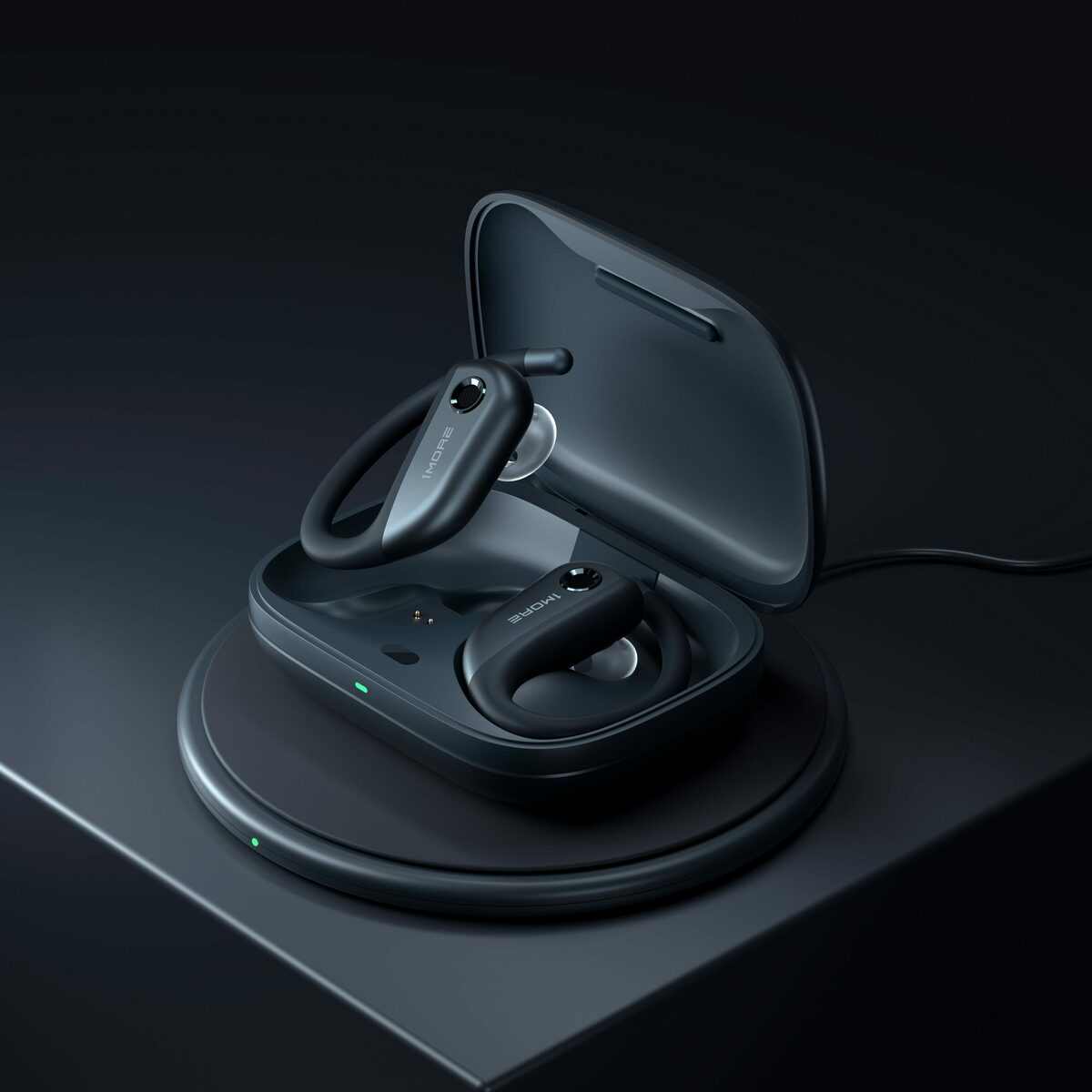 Bild 3 von 1More Fit S50 Open Ear Kopfhörer 5.3 Bluetooth Kopfhörer (Sport Kopfhörer Kabellos mit Mikrofon, True Wireless Earbuds, Schnellladung, 38 Stunden Spielzeit, ENC Anruf Noise Cancelling, IPX7 W