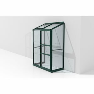 Vitavia Anlehn-Gewächshaus Ida 900 ESG 3 mm Smaragd 130,6 x 182,3 x 68,8 cm