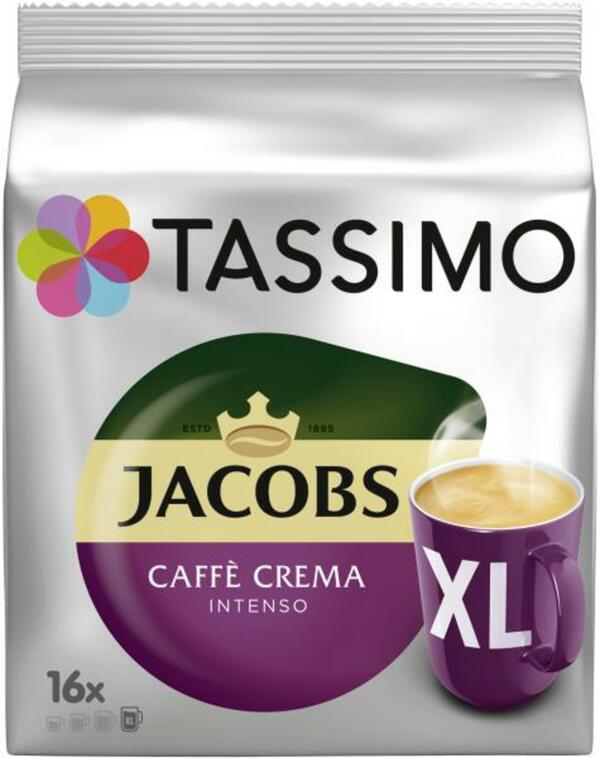 Bild 1 von Tassimo Kapseln Jacobs Caffè Crema intenso XL, 16 Kaffeekapseln