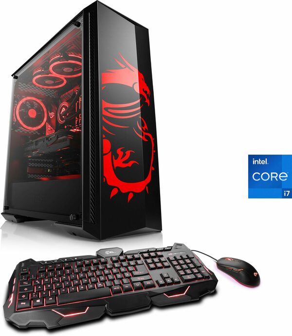 Bild 1 von CSL HydroX V27119 MSI Dragon Advanced Edition Gaming-PC (Intel® Core i7 11700KF, MSI GeForce RTX 3070, 16 GB RAM, 500 GB SSD, Wasserkühlung)