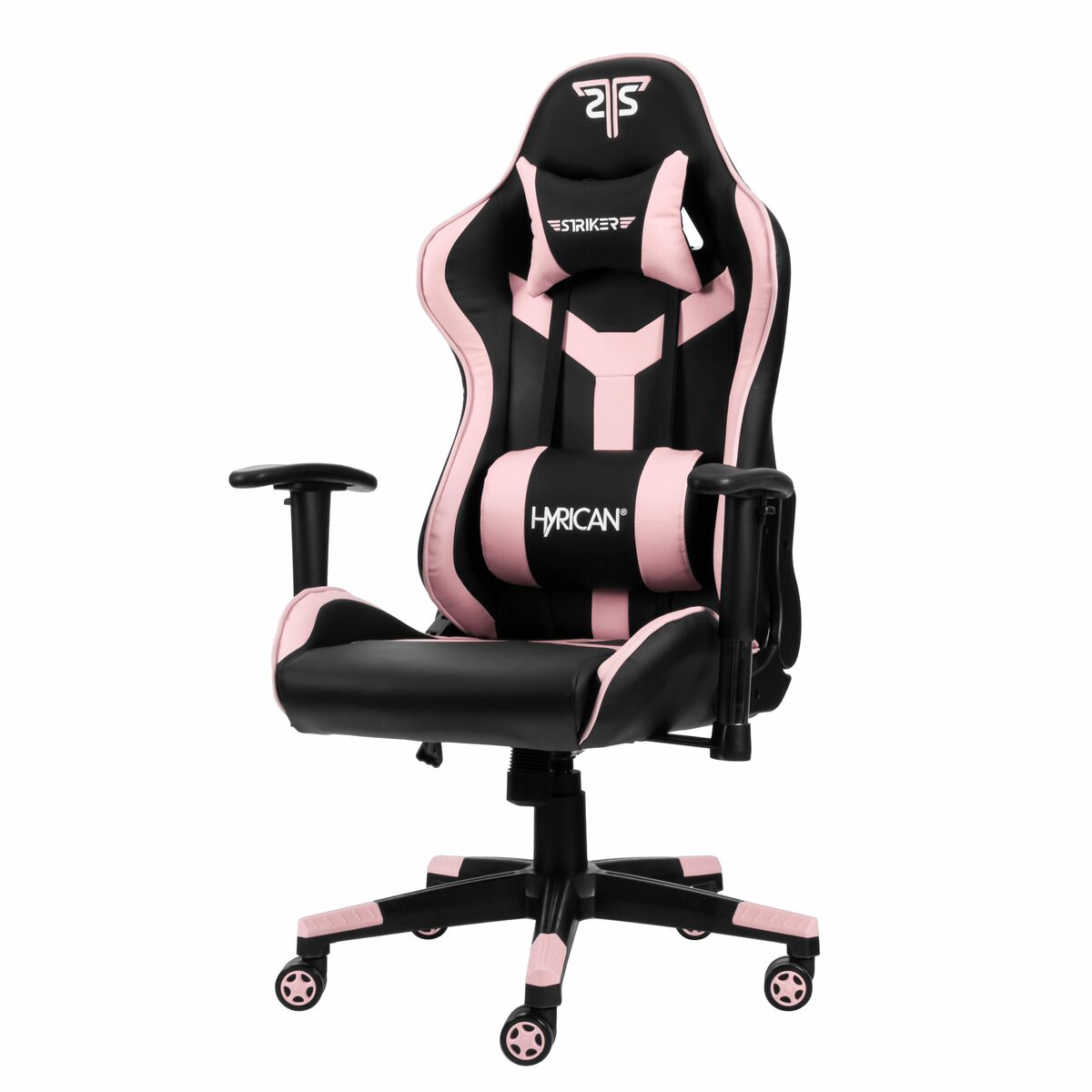 Bild 3 von Hyrican Gaming-Stuhl "Striker Copilot" schwarz/pink, Kunstleder, ergonomischer Gamingstuhl, Bürostuhl, Schreibtischstuhl, geeignet für Jugendliche und Erwachsene