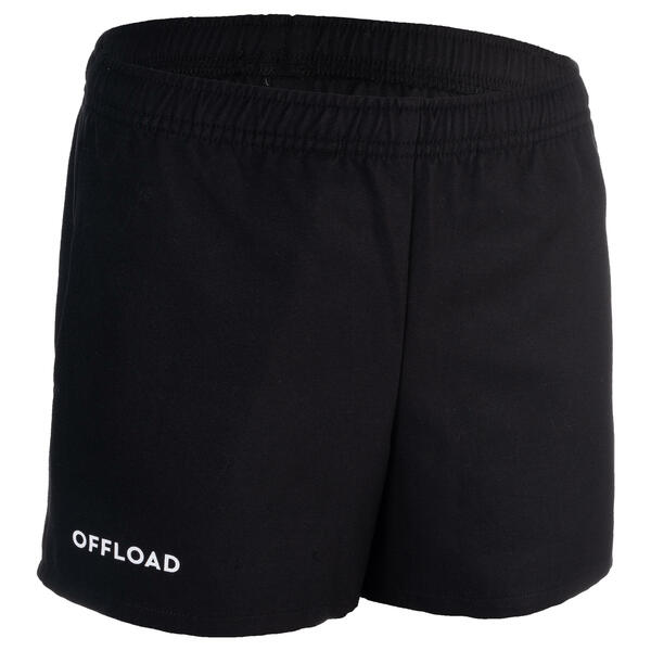 Bild 1 von Rugbyshorts R100 mit Taschen Kinder schwarz