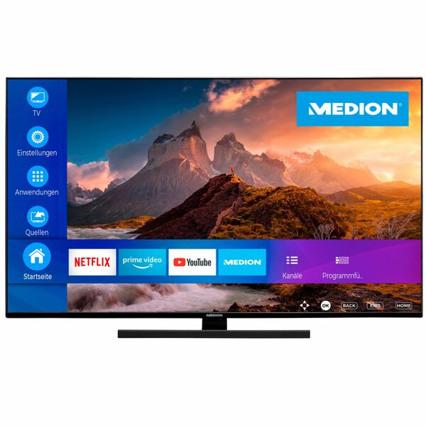 Bild 1 von Medion® MD30606 LCD-LED Fernseher (125.7 cm/49.5 Zoll, 4K Ultra HD, Smart-TV, MD30606)