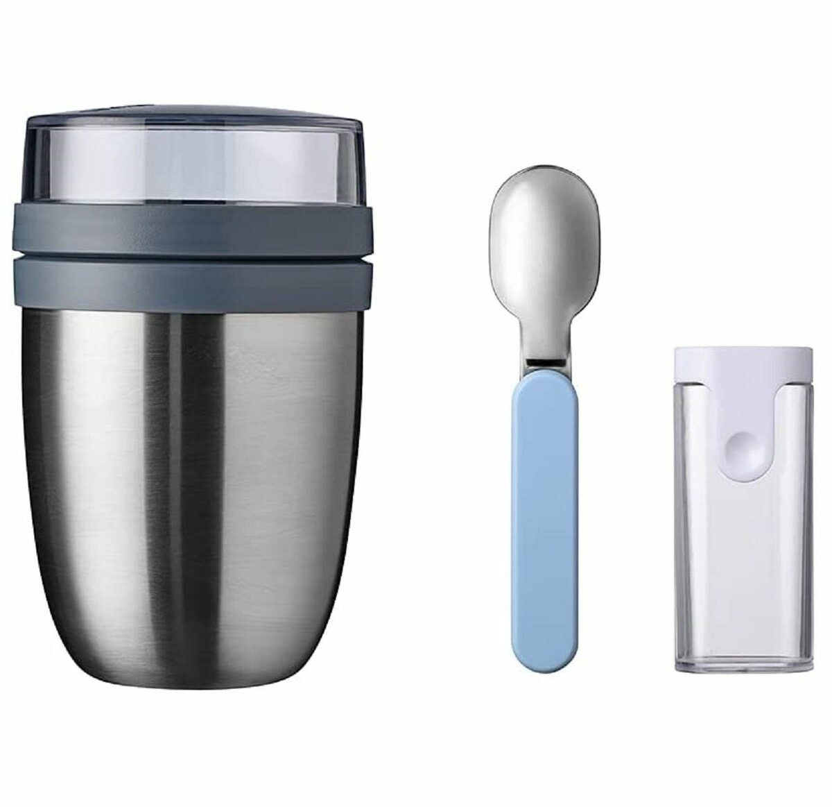 Bild 1 von Mepal Lunchbox Thermo Lunchpot Ellipse Plus Faltbarer Löffel (silber)