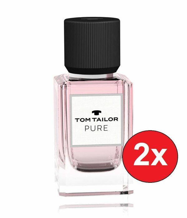 Bild 1 von TOM TAILOR Eau de Toilette Pure für Sie EDT 2x 30 ml Damendüfte Duft Frauen Parfum, 2-tlg., Intensiv fruchtig blumig Parfüm Geschenk für Damen Frauen Mädchen