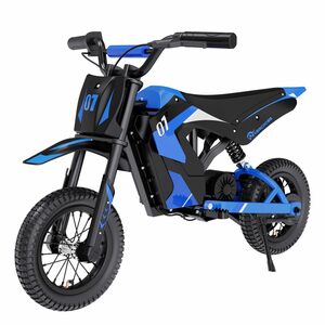 HITWAY Elektro-Kindermotorrad 12-Zoll für Kinder von 3–12 Jahren, 300 W, 25 km/h,3 Stufen