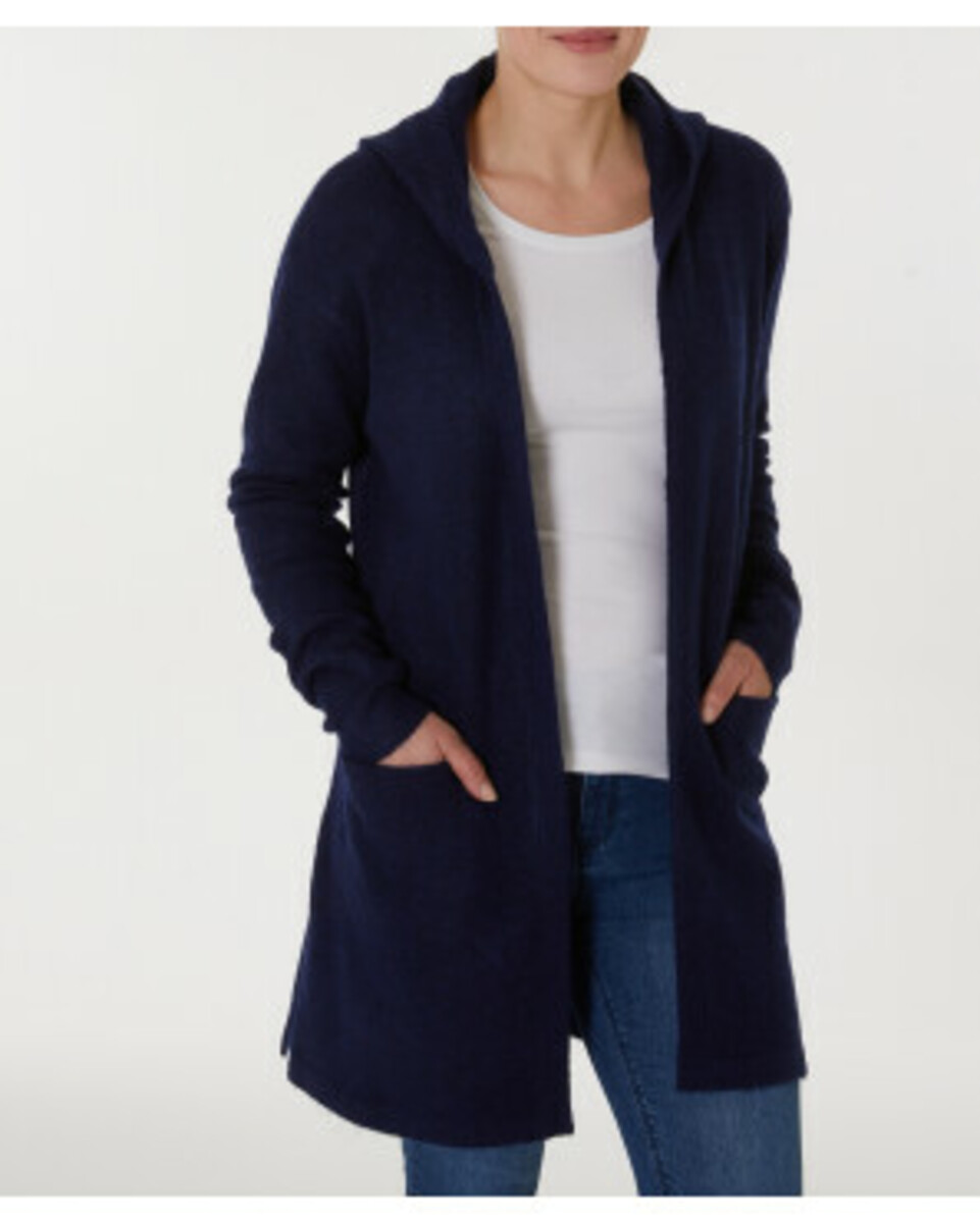 Bild 1 von Blauer Longcardigan
       
      Janina Kapuze
   
      blau melange