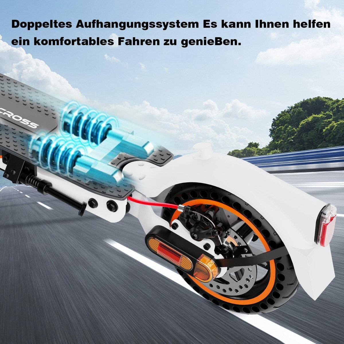 Bild 3 von HITWAY E-Scooter 8.5 Zoll EV85 Klappbar E-roller mit Strassenzulassung (eKFV) mit APP