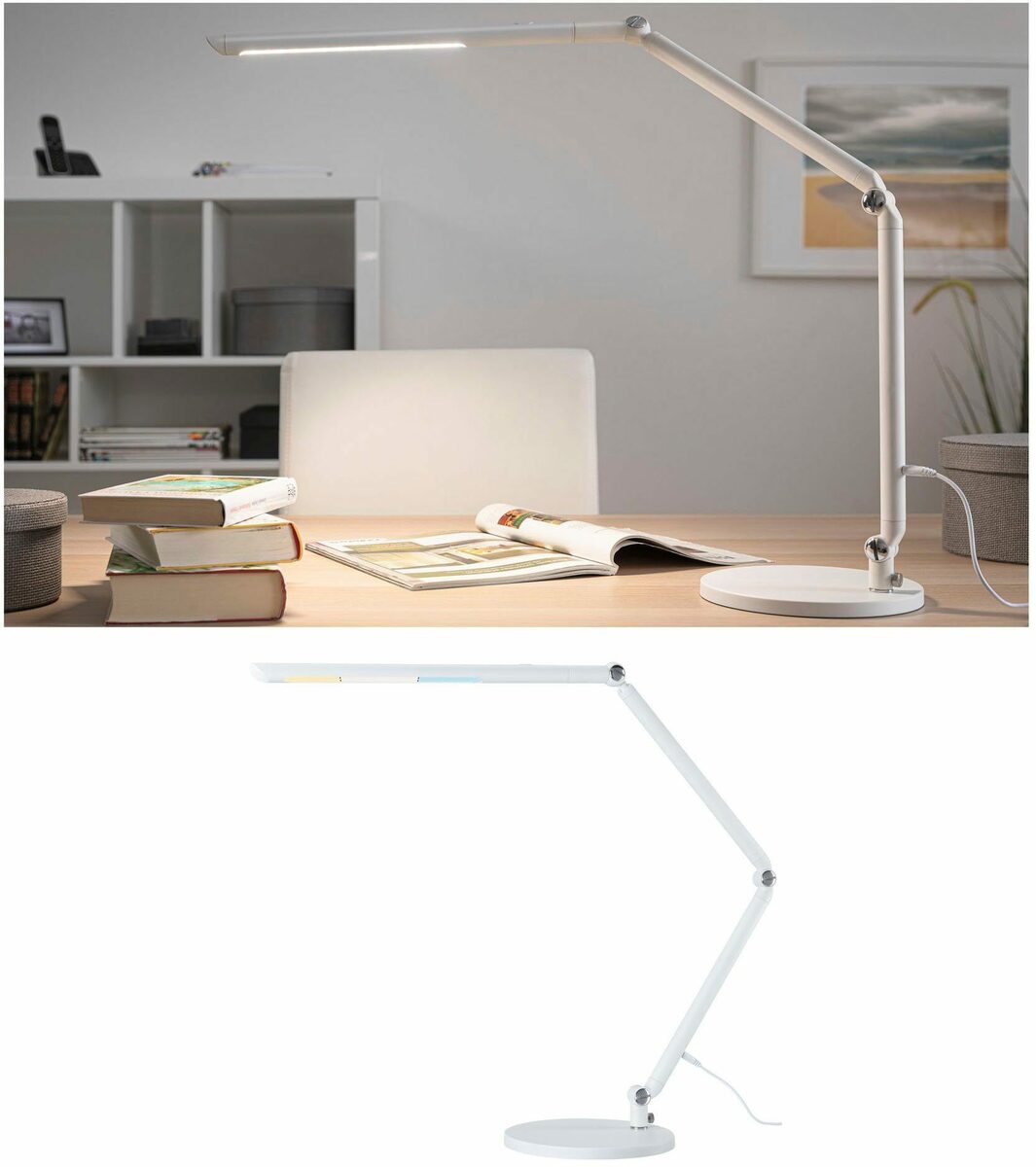 Bild 2 von Paulmann LED Schreibtischlampe FlexBar 3-step-dimmbar 230V, LED fest integriert, Tageslichtweiß, Warmweiß