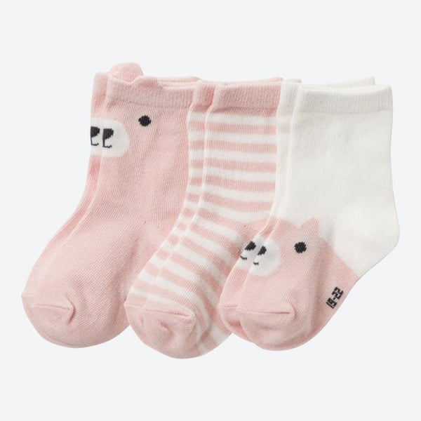 Bild 1 von Baby-Mädchen-Socken mit Baumwolle, 3er-Pack