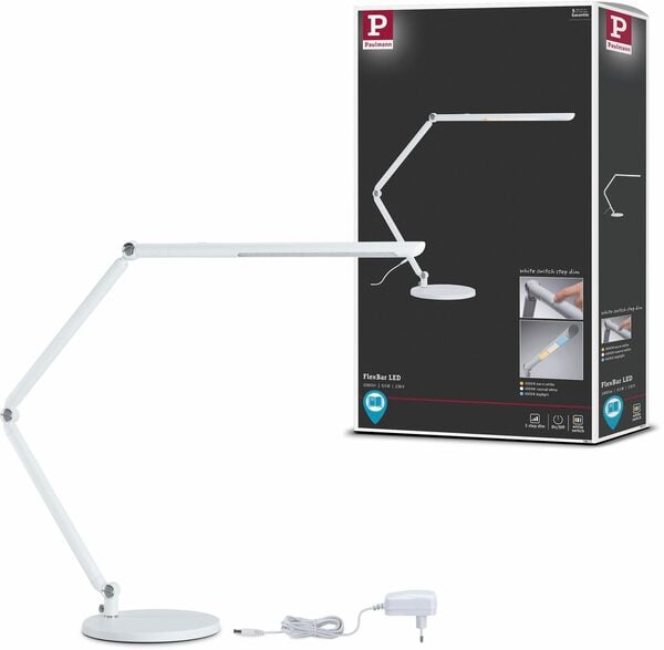 Bild 1 von Paulmann LED Schreibtischlampe FlexBar 3-step-dimmbar 230V, LED fest integriert, Tageslichtweiß, Warmweiß