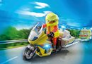 Bild 3 von Playmobil® Konstruktions-Spielset Notarzt-Motorrad mit Blinklicht (71205), City Life, mit Lichtmodul; Made in Europe