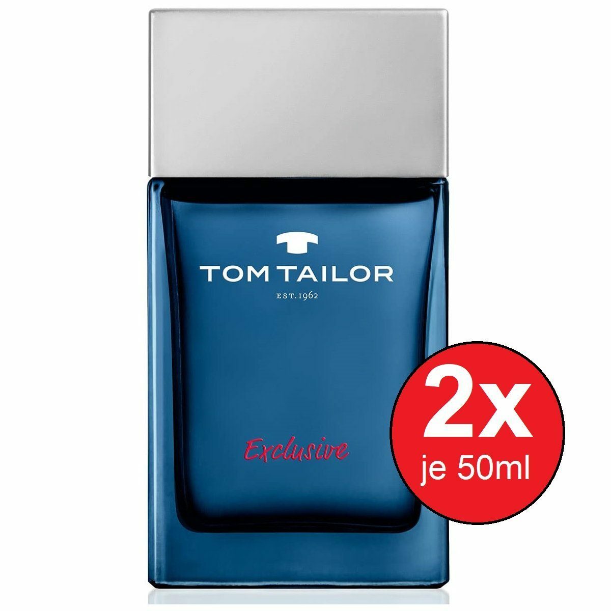 Bild 1 von TOM TAILOR Eau de Toilette Exklusive für Ihn EDT 2x 50 ml Herrendüfte Duft Männer Parfum, 2-tlg., Intensiv männlich Parfüm Geschenk für Herren Männer Jungen