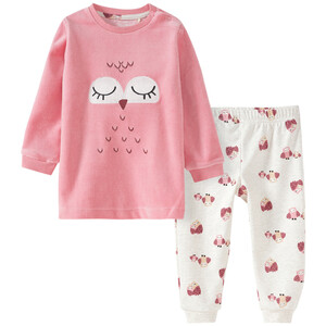 Baby Nicki-Schlafanzug mit Eulen-Motiv