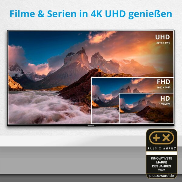 Bild 2 von Medion® MD30606 LCD-LED Fernseher (125.7 cm/49.5 Zoll, 4K Ultra HD, Smart-TV, MD30606)