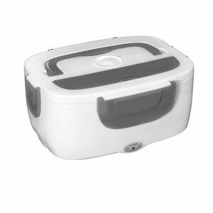 MDHAND Thermobehälter Beheizte Lunchbox-220V Euro + 12V Auto, Edelstahl + PP-Kunststoff, (1-tlg), 304 Edelstahl Innenbehälter