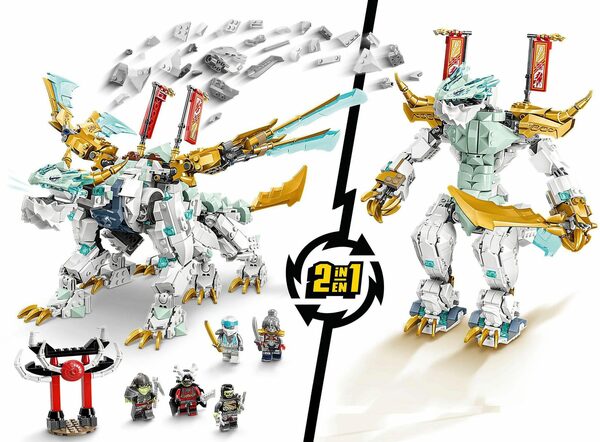 Bild 3 von LEGO® Konstruktionsspielsteine Zanes Eisdrache (71786), LEGO® NINJAGO, (973 St), Made in Europe