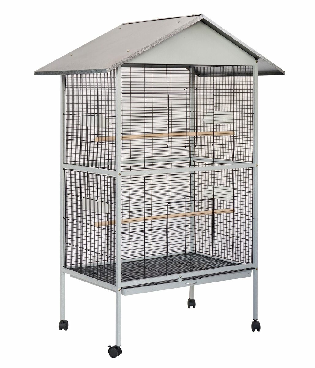 Bild 1 von Dehner Voliere Vogelgehege Hammer Blow, 90 x 176 x 60 cm, mobiles Vogelgehege für Wellensittiche & Ziervögel