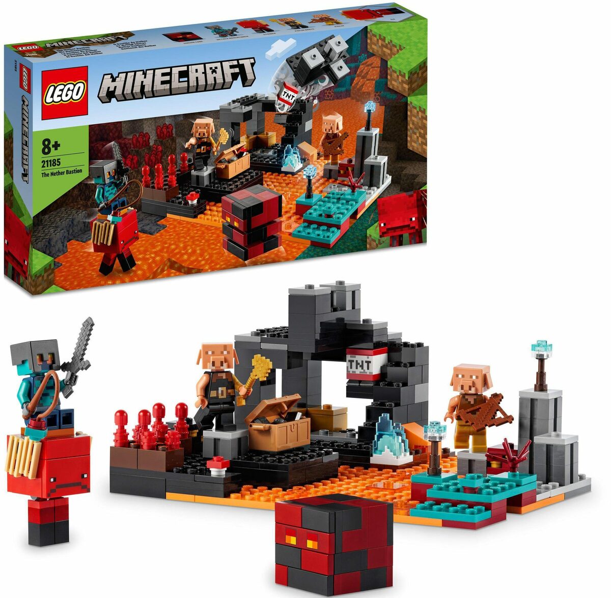 Bild 1 von LEGO® Konstruktionsspielsteine Die Netherbastion (21185), LEGO® Minecraft, (300 St), Made in Europe