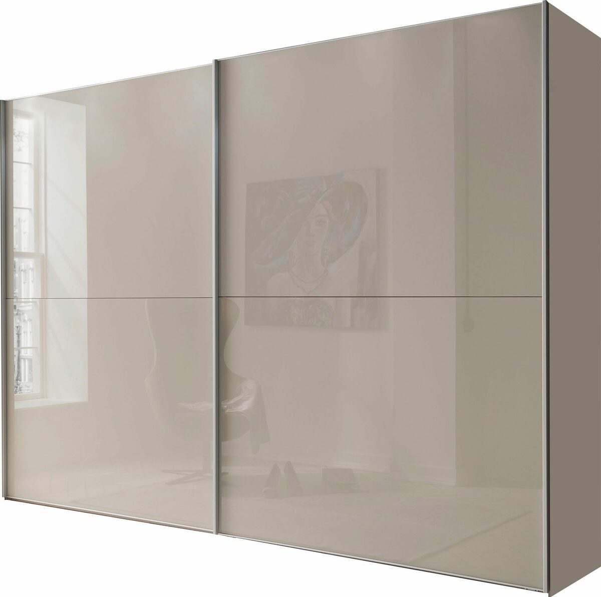 Bild 1 von WIEMANN Schwebetürenschrank Orion Glasfront