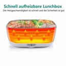 Bild 3 von MDHAND Thermobehälter Beheizte Lunchbox-220V Euro + 12V Auto, Edelstahl + PP-Kunststoff, (1-tlg), 304 Edelstahl Innenbehälter