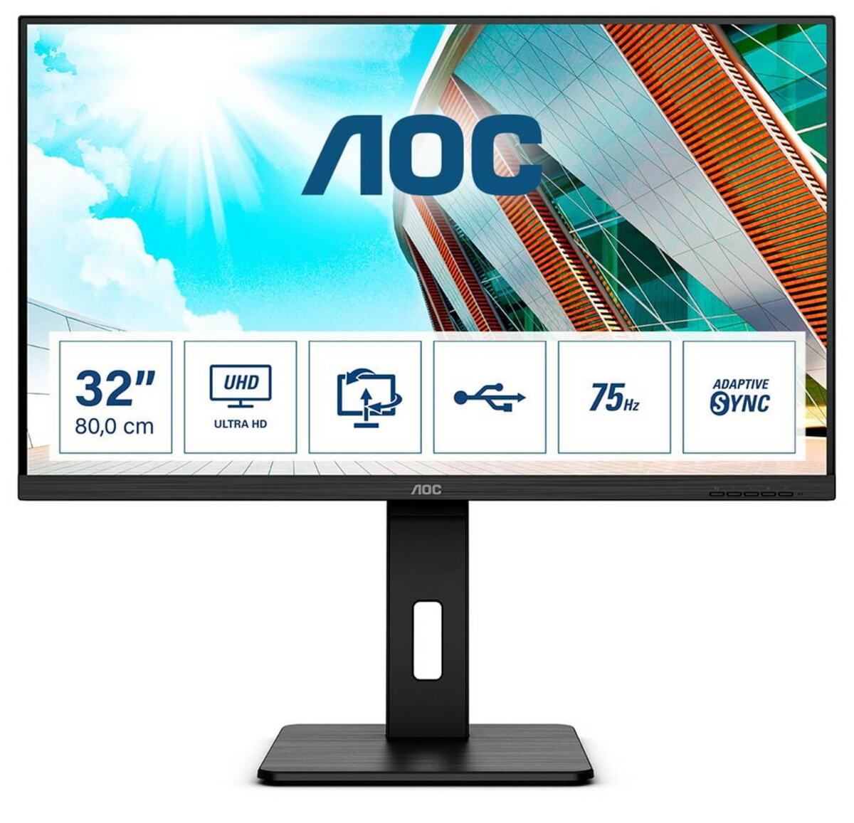Bild 1 von Pro-line U32P2 schwarz Monitor