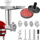 Bild 1 von AMZCHEF Fleischwolfaufsatz DT-5-A, Zubehör für KitchenAid, Geeignet für alle KitchenAid-Modelle, Rostfreier Stahl