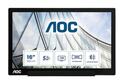 Bild 1 von I1601FWUX 39,6 cm (15.6 Zoll) 1920 x 1080 Pixel Full HD LED Silber, Schwarz Monitor