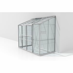 Vitavia Anlehn-Gewächshaus Ida 3300 ESG 3 mm Aluminium 255 x 222 x 131,5 cm