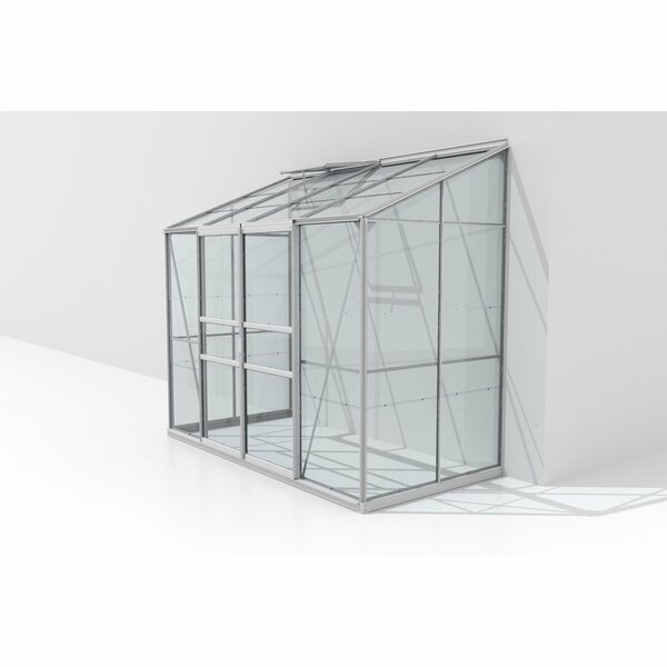 Bild 1 von Vitavia Anlehn-Gewächshaus Ida 3300 ESG 3 mm Aluminium 255 x 222 x 131,5 cm