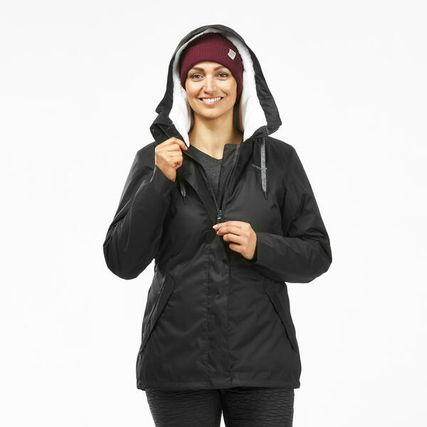 Bild 1 von Winterjacke Damen bis -10 °C wasserdicht Winterwandern - SH500 schwarz