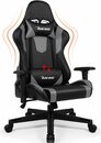 Bild 1 von Daynee Gaming-Stuhl Gaming Stuhl,Bürostuhl Ergonomisch mit verstellbare Lendenkissen (Kopfkissen und Armlehnen,Gaming Chair Gepolstert), Gamer Stuhl Wippfunktion, Gaming Stuhl 150 kg Belastbark