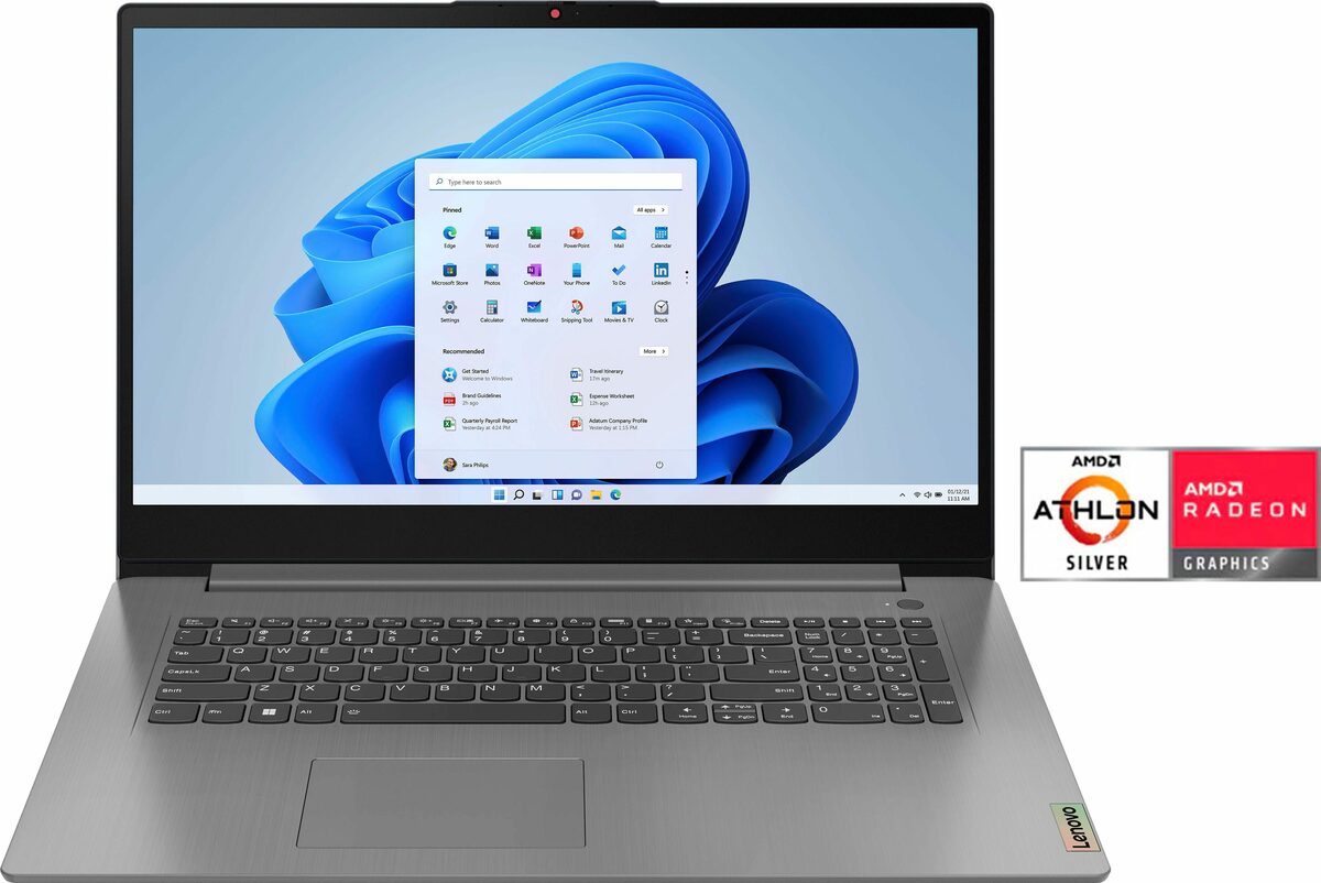 Bild 1 von Lenovo IdeaPad 1 15AMN7 Notebook (39,62 cm/15,6 Zoll, AMD Athlon Silver 7120U, Radeon™ 610M, 512 GB SSD)