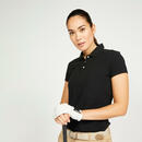 Bild 2 von Golf Poloshirt kurzarm MW100 Damen schwarz
