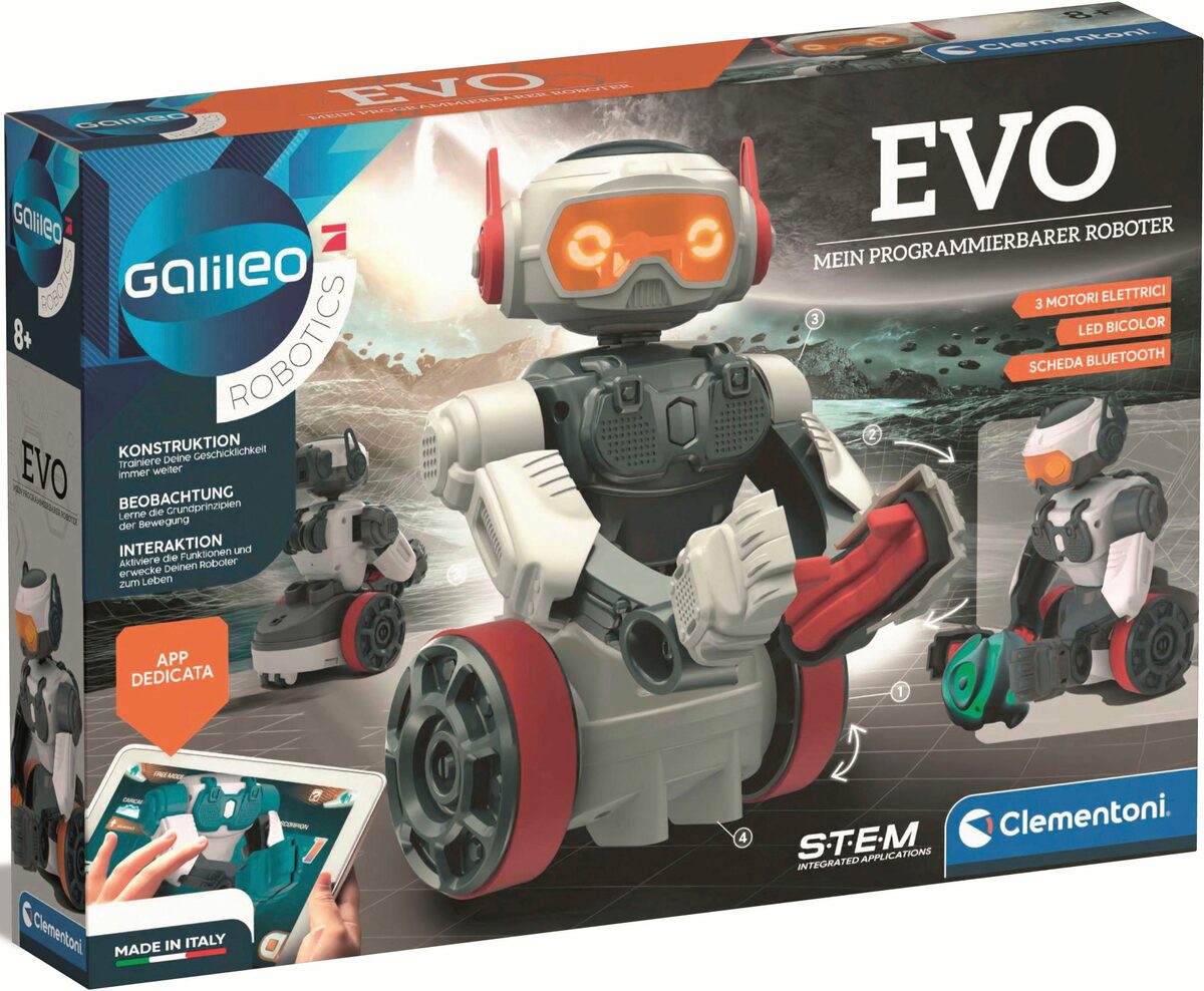 Bild 1 von Clementoni® Modellbausatz Galileo, EVO - Mein programmierbarer Roboter, Made in Europe