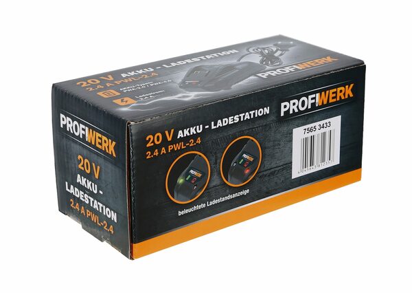 Bild 2 von Profiwerk Ladestation 20V, 2.4A PWL-2.4 Werkzeug-Akku-Ladetechnik