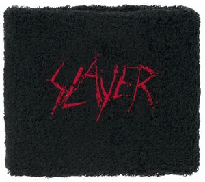 Slayer Schweißband - Logo - Wristband - schwarz  - Lizenziertes Merchandise!