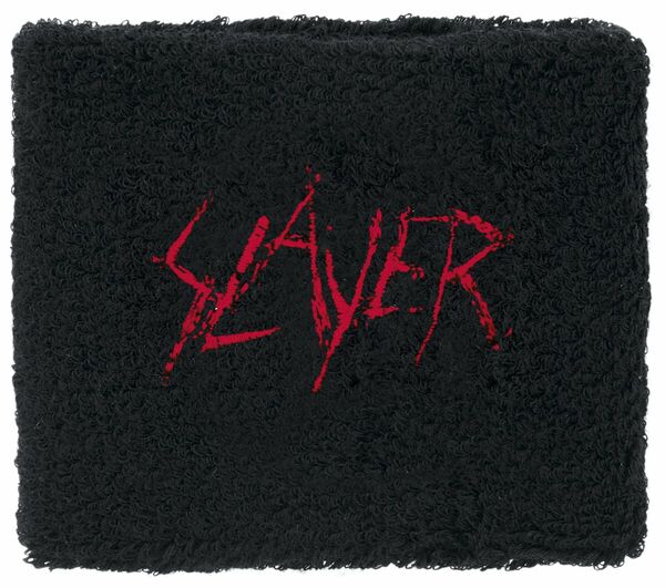 Bild 1 von Slayer Schweißband - Logo - Wristband - schwarz  - Lizenziertes Merchandise!