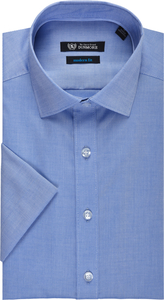 Dunmore Hemd, Kurzarm, Modern Fit, für Herren, blau, 38