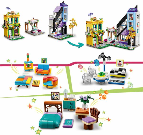 Bild 2 von LEGO® Konstruktionsspielsteine Stadtzentrum (41732), LEGO® Friends, (2010 St), Made in Europe