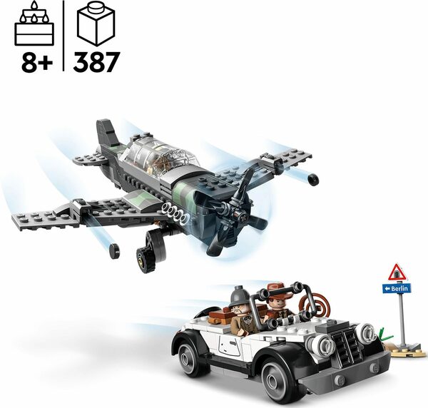 Bild 1 von LEGO® Konstruktionsspielsteine Flucht vor dem Jagdflugzeug (77012), LEGO® Indiana Jones, (387 St), Made in Europe