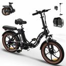 Bild 1 von RCB E-Bike RK6S 20 ZOLL, 7 Gang Shimano, 250W Heckmotor, 20" E-bike E-fahrrad Elektrofahrrad klapprad max.90km