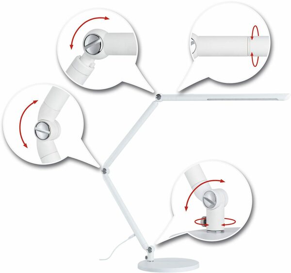 Bild 4 von Paulmann LED Schreibtischlampe FlexBar 3-step-dimmbar 230V, LED fest integriert, Tageslichtweiß, Warmweiß