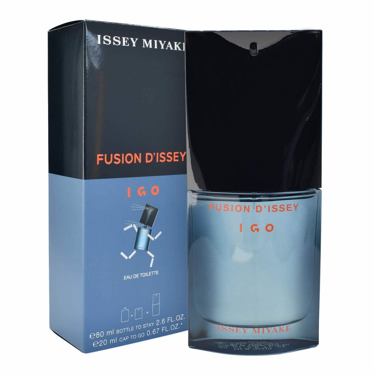 Bild 1 von Issey Miyake Eau de Toilette Fusion d Issey IGO, 80ml TO STAY + 20ml CAP TO GO