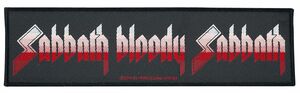 Black Sabbath Patch - Sabbath bloody sabbath - schwarz/weiß/rot  - Lizenziertes Merchandise!