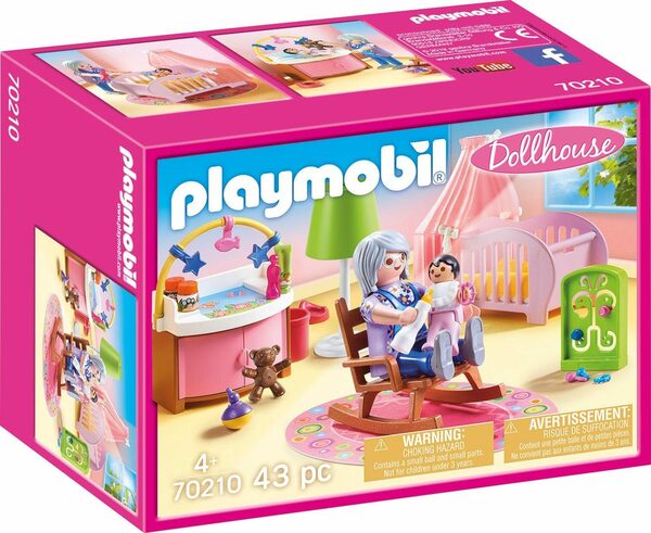 Bild 1 von Playmobil® Konstruktions-Spielset Babyzimmer (70210), Dollhouse, (43 St), Made in Germany
