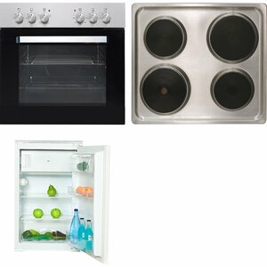 Flex-Well Küchengeräte-Set 1 mit Einbauherd und Einbaukühlschrank