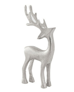 Deko-Hirsch aus Metall
       
       ca. 7 x 3 x 15,5 cm
   
      silber