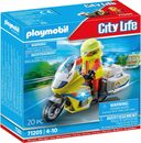 Bild 1 von Playmobil® Konstruktions-Spielset Notarzt-Motorrad mit Blinklicht (71205), City Life, mit Lichtmodul; Made in Europe
